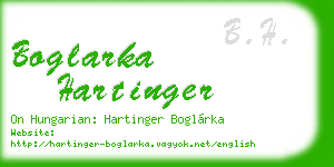 boglarka hartinger business card